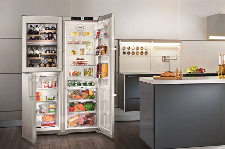 liebherr frigo ouvert