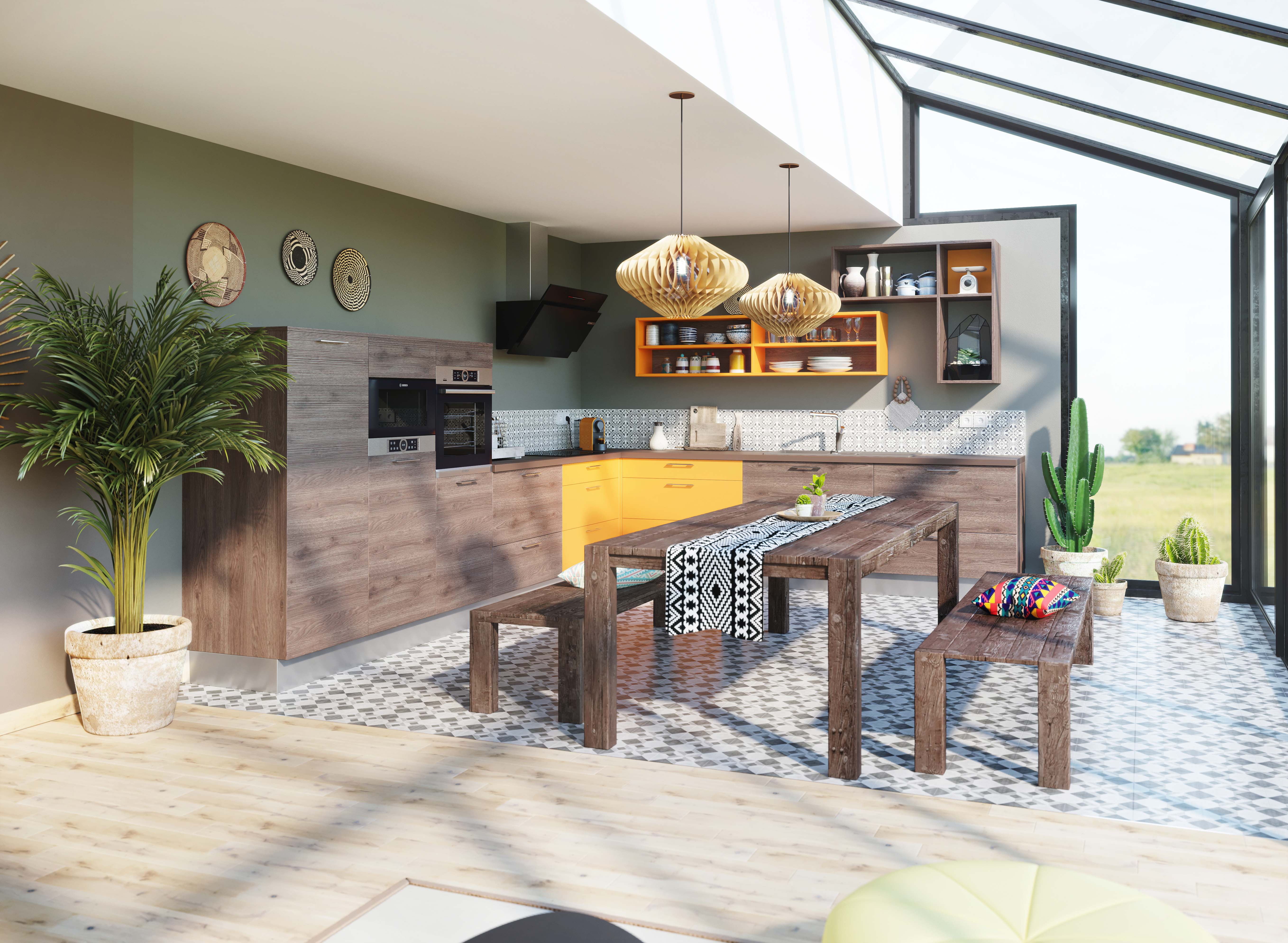 Cuisine Comera modèle TECHNO LOFT « ETHNIQUE »