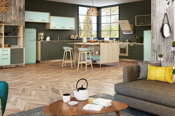 Nos Cuisines Design Moderne Bois Avec îlot Comera