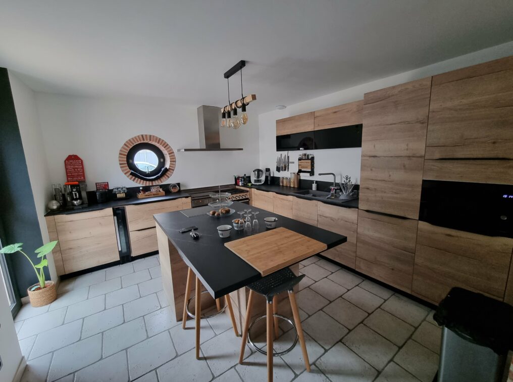 Cuisine-nature-décor-chêne-vintage