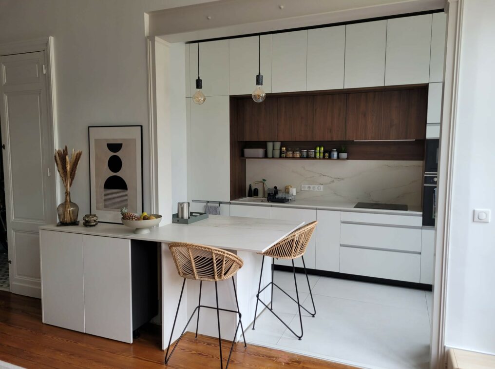 cuisine-moderne-melamine-mat-blanc-chaud-merignac