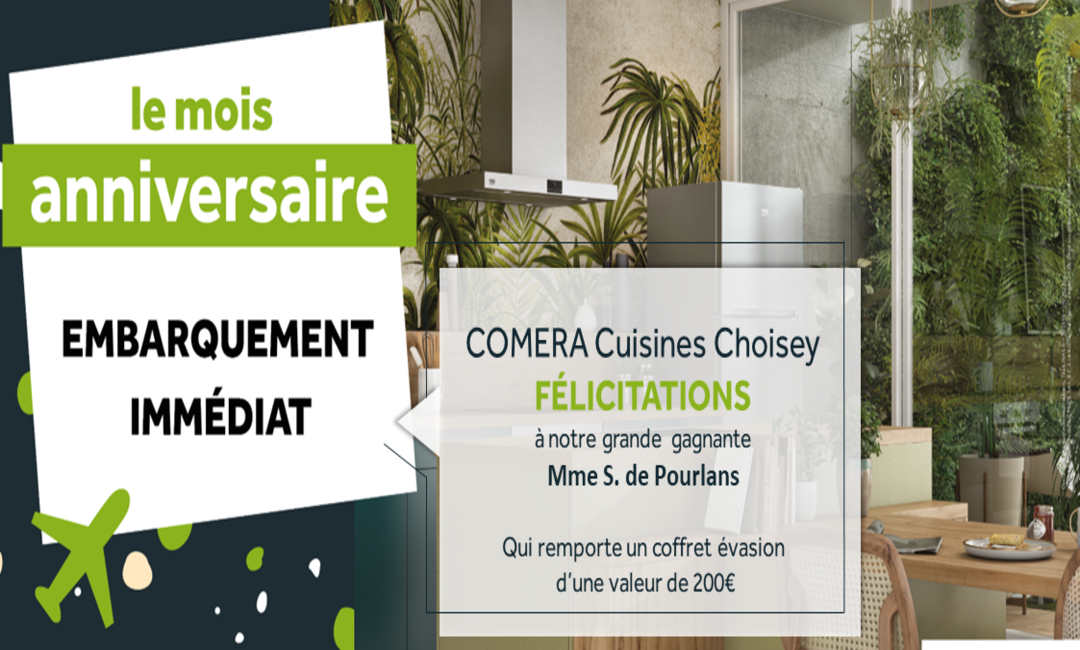 Annonce gagnant magasin de Choisey