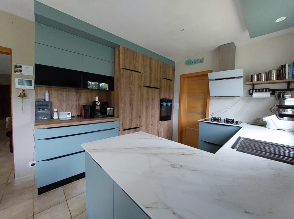 cuisine-ergonomique-chaleureuse-bleue-bois-sautron
