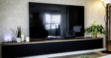 meuble-salon-télé-élégante-noire-bois