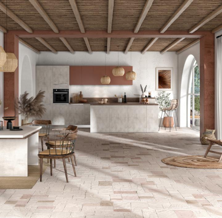 Cuisine aménagée chaleureuse Comera